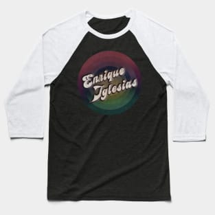 retro vintage circle Enrique Iglesias Baseball T-Shirt